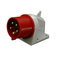 Вилка вбудована кутова (силовий роз`єм) ER-1653  IP44 (16A, 400V, 3P+N+PE)