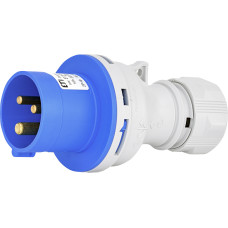 Вилка кабельна (силовий роз`єм) EV-1632  IP44 (16A, 230V, 2P+PE)