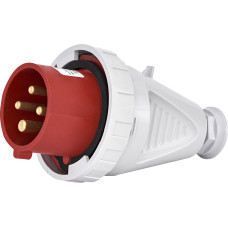 Вилка кабельна (силовий роз`єм) EVH-1643  IP67 (16A, 400V, 3P+PE)