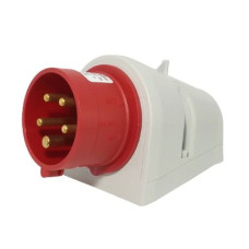 Вилка настінна (силовий роз`єм) EP-1653  IP44 (16A, 400V, 3P+N+PE)
