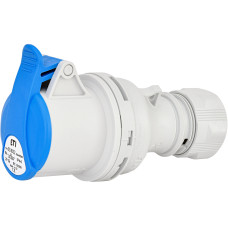 Розетка кабельная (силовой разъем) ES-1632 IP44 (16A, 230V, 2P+PE)