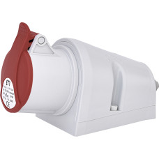 Розетка настінна (силовий роз`єм) EZ-1643  IP44 (16A, 400V, 3P+PE)