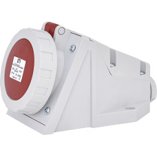 Розетка настінна (силовий роз`єм) EZH-1643  IP67 (16A, 400V, 3P+PE)