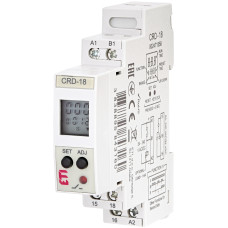 Многофункциональное цифровое реле времени CRD-18 (24-240V AC/DC, 1x8A_AC1)
