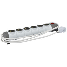 Блок удлин. 6-минутный из защит. ЕС6-3 (6х2Р+РЭ, Щуко, кабель 3м, IP20, 16А, 250В)