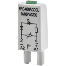 Додатковий модуль захисту/індикації ERC-060ACDCL (Uc= 24...60V AC/DC)