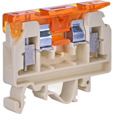 Клемма винтовая под предохранитель с держателем VSV 4 (4 mm2_бежевая)