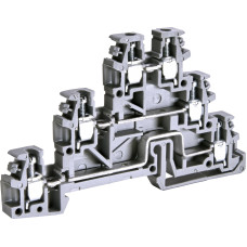 Клемма винтовая трехуровневая ESC-TLD.2 (2,5 мм2, серая)