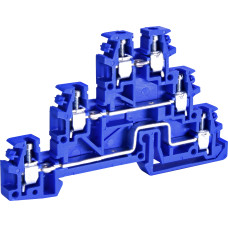 Клемма винтовая трехуровневая ESC-TLD.2B (2,5 мм2, синяя)