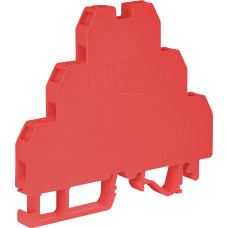 Клемма винтовая трехуровневая питание VS 2,5 NA 3 + (2,5 mm2_красная)