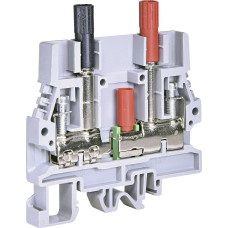 Клемма винтовая измерительная ESC-SCB.6/CD (6 мм2, с разъемами, для измер. тока, серая)