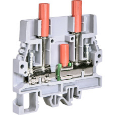 Клемма винтовая измерительная ESC-SCB.6/DD (6 мм2, с разъемами, для измер. напряжения, серая)