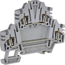 Клемма пружинная двухуровневая ЕSP2-HMD.1 (1,5 мм2, серая)