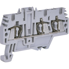 Клемма пружинная ESP-HMM.2/1+2 (2 мм2, серая, 1вх.+2вых.)