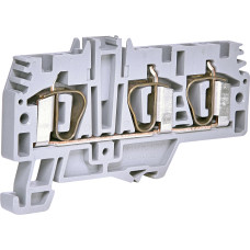 Клемма пружинная ESP-HMM.4/1+2 (4 мм2, серая, 1вх.+2вых.)