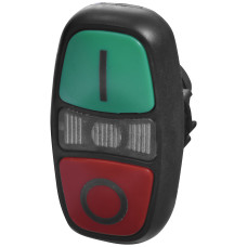 Кнопка-модуль здвоєна з підсв. NSE-PB2I/RG-IO (