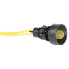 Лампа сигнальна LS LED 10 Y 24 (10мм, 24V AC, жовта)