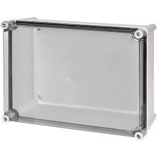 Пластикова коробка SB-43 (IP66, 270x360x170, прозора кришка)