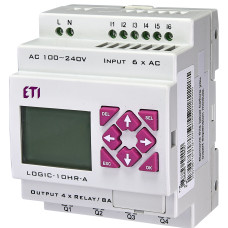 Программируемое реле LOGIC-10HR-A, 100-240V AC (6I/4O-Rele)