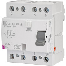 Реле диференційне (ПЗВ) 4р EFI-P4 63/0,03 тип A (10kA)