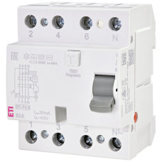 Реле диференційне (ПЗВ) EFI-P4 B 25/0,03 (10kA)