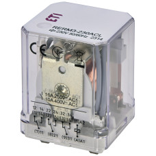 Реле електромеханічне RERM3-230ACL 3p LED (16A AC1, 250V AC)