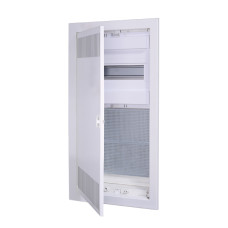 Щит металопластик. ECG 42Н COMBO2/1-I (12+2мод, 1ряд., 2м.п., перф.метал.двер.)