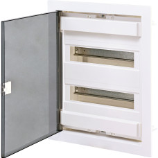 Щит металопластиковий ECG28 PT (24+4мод., пластик.проз.дверцята)