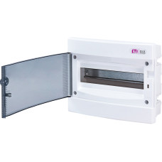 Щит внутр. розподільний ECМ 12PT (12мод.проз.дверцята)