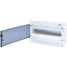 Щит внутр. розподільний ECМ 18PT (18мод.проз.дверцята)