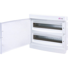 Щит внутр. розподільний ECМ 2x18PO (36мод.білі дверцята)