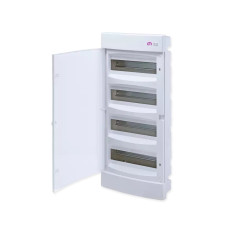 Щит внутр. розподільний ECM 4x12PO (48мод.білі дверцята)