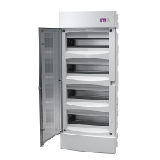 Щит внутр. розподільний ECM 4x12PT (48мод.проз.дверцята)