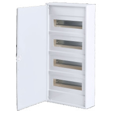 Щит зовнішн. розподільний ACT 48 PО (48+8, 4ряд., білі.дв., зовніш.вик.)