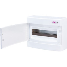 Щит зовнішн. розподільний ECT 12PO (12мод.білі дверцята)