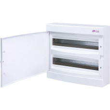 Щит зовнішн. розподільний ECT 2x18PO (36мод.білі дверцята)