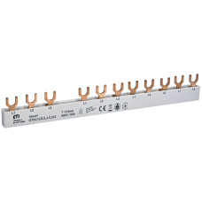 Шина живлення IZ 10/L1L2L3_L1L2L3 (10мм2, 3P, 0.21м, Fork, 12mod.)