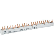 Шина живлення IZ 10/L1L2L3N-L1NL2NL3N (10мм2, 3P+N, 0.21м, Fork, 12mod.)