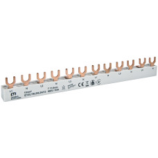 Шина живлення IZ 10/L1NL2NL3N/12 (10мм2, 3P+N, 0.21м, Fork, 12mod.)