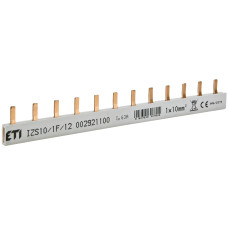 Шина живлення IZS 10/1F/12 (10мм2, 1P, 0.21м, Pin, 12mod.)