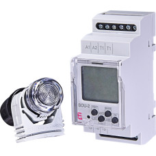Сутінкове реле з цифровим таймером SOU-2 230V AC (1x8A_AC1)