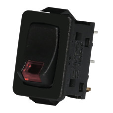 Вимикач с лампою тліючого розряду (червоний) USS-07 10A