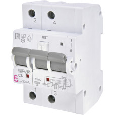 Дифференциальный автоматический выключатель ETI KZS-AFDD 3M2p C 6/0,03 тип A (10kA, с защитой от дугового замыкания)