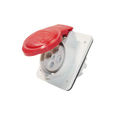 Розетка вбудована 10° IEC 309 HP IP44 3P+E 16A 400V 6H GEWISS