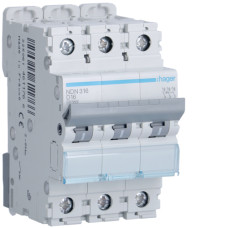 Автоматический выключатель 3P 10kA D-16A 3M