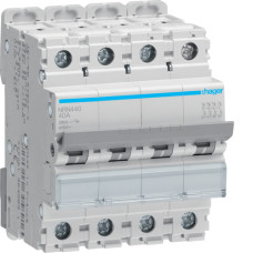 Автоматический выключатель 4P 20kA C-40A 4M