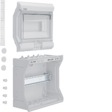 Щит розподільчий на 10 модулів, з/у з прозорими дверцятами, IP65, VECTOR