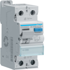 Пристрій захисного відключення (ПЗВ) 2P 10kA 80A 300mA A-Hi S