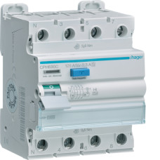 Пристрій захисного відключення (ПЗВ) 4P 10kA 125A 300mA A-Hi S