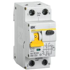 Автоматичний вимикач диференціального струму АВДТ32 C10 30мА IEK
